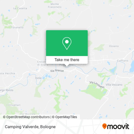 Camping Valverde map