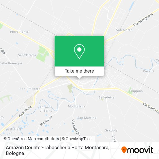Amazon Counter-Tabaccheria Porta Montanara map