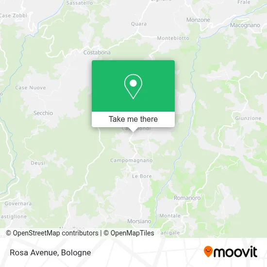 Rosa Avenue map
