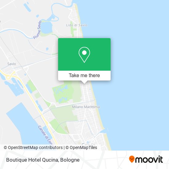 Boutique Hotel Qucina map