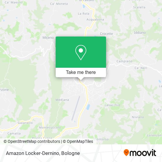 Amazon Locker-Dernino map