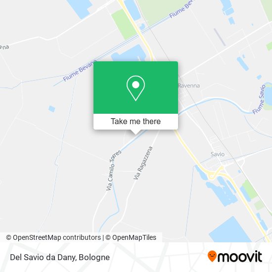 Del Savio da Dany map