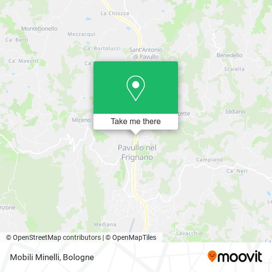 Mobili Minelli map