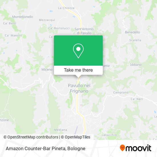 Amazon Counter-Bar Pineta map