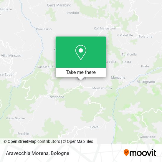 Aravecchia Morena map