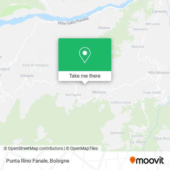 Punta Rino Fanale map