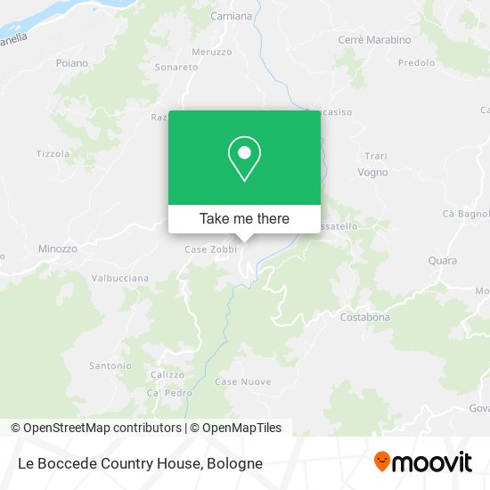 Le Boccede Country House map