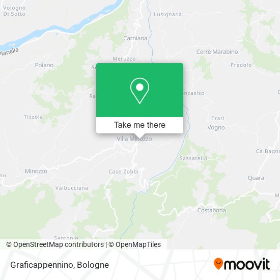 Graficappennino map