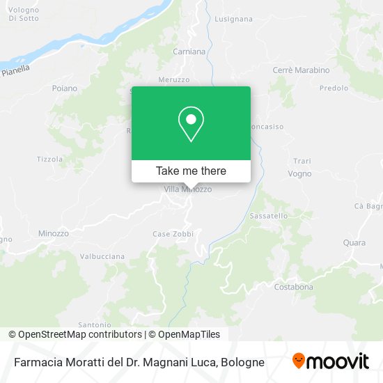 Farmacia Moratti del Dr. Magnani Luca map