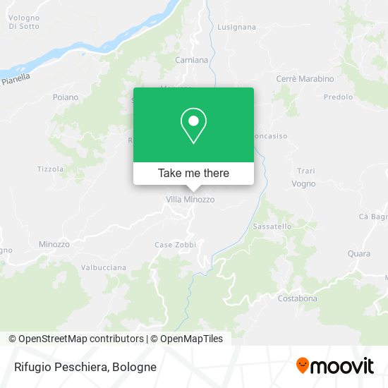 Rifugio Peschiera map