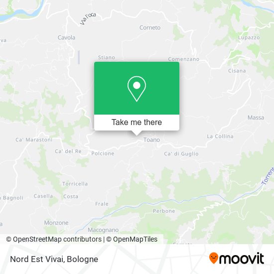 Nord Est Vivai map