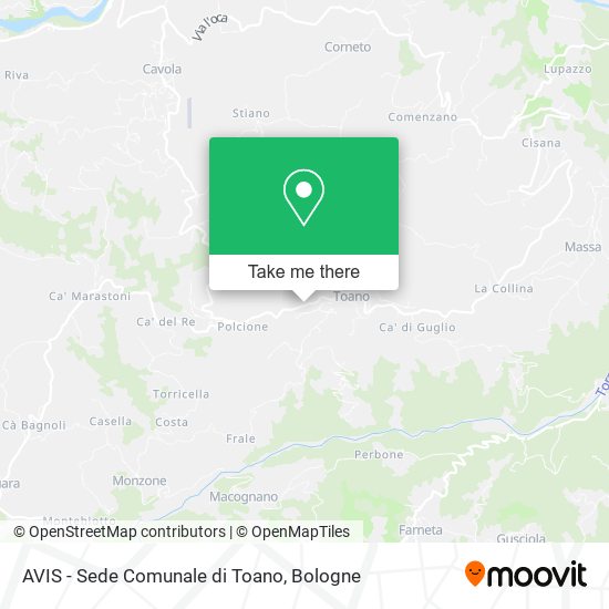 AVIS - Sede Comunale di Toano map