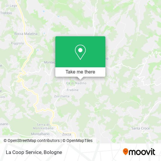 La Coop Service map