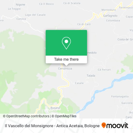 Il Vascello del Monsignore - Antica Acetaia map