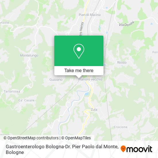 Gastroenterologo Bologna-Dr. Pier Paolo dal Monte map