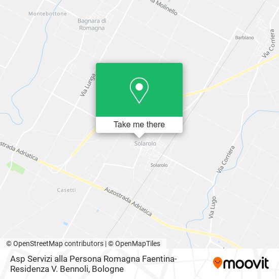 Asp Servizi alla Persona Romagna Faentina-Residenza V. Bennoli map