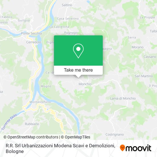 R.R. Srl Urbanizzazioni Modena Scavi e Demolizioni map