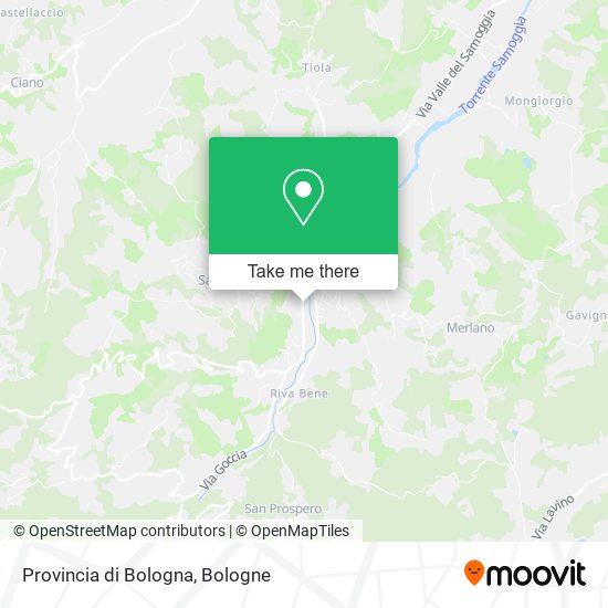 Provincia di Bologna map