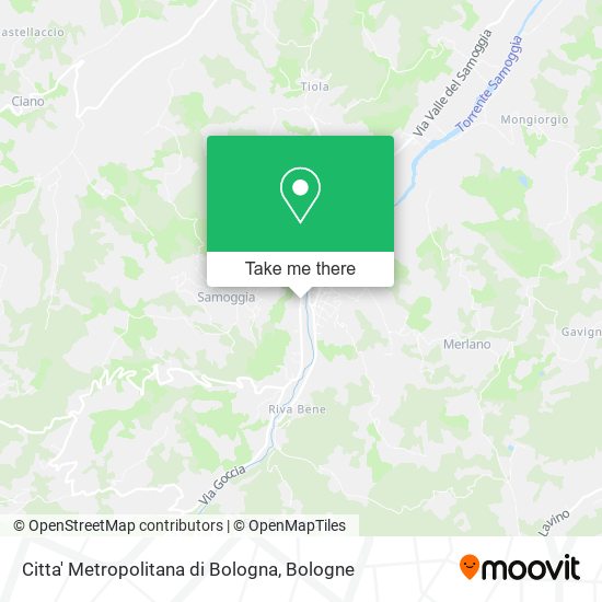 Citta' Metropolitana di Bologna map
