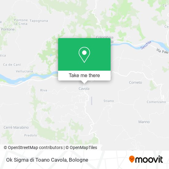 Ok Sigma di Toano Cavola map