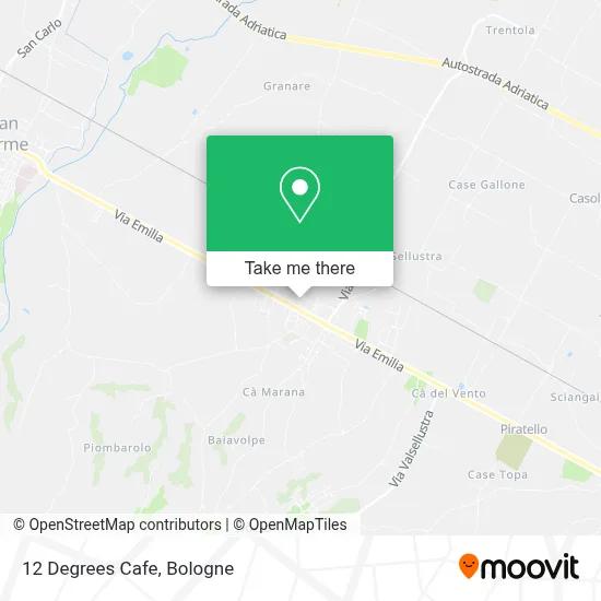 12 Degrees Cafe map