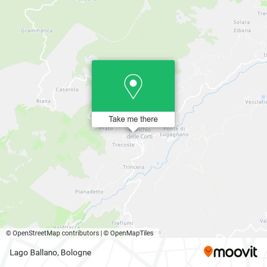 Lago Ballano map