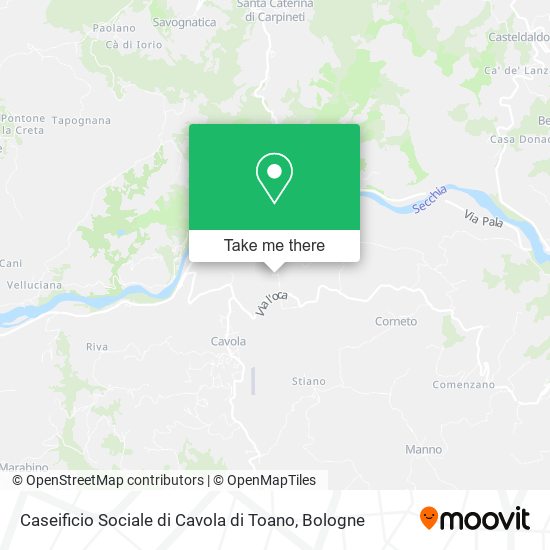 Caseificio Sociale di Cavola di Toano map