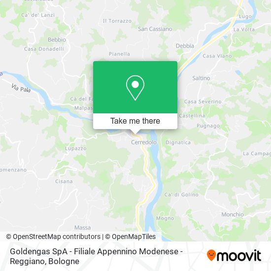 Goldengas SpA - Filiale Appennino Modenese - Reggiano map