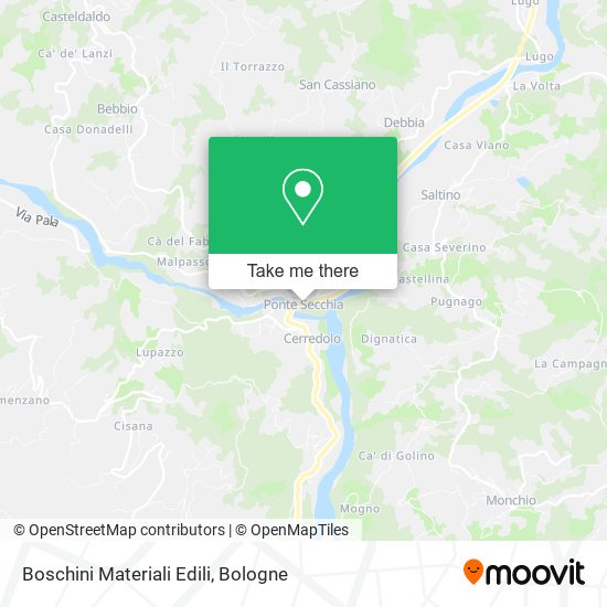 Boschini Materiali Edili map