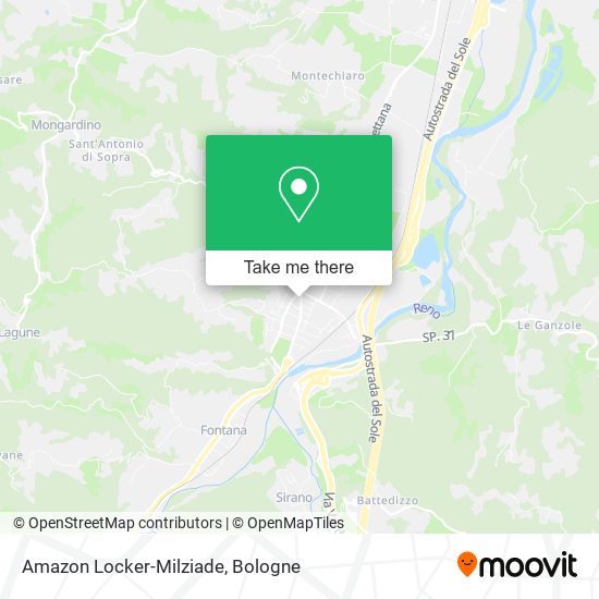 Amazon Locker-Milziade map