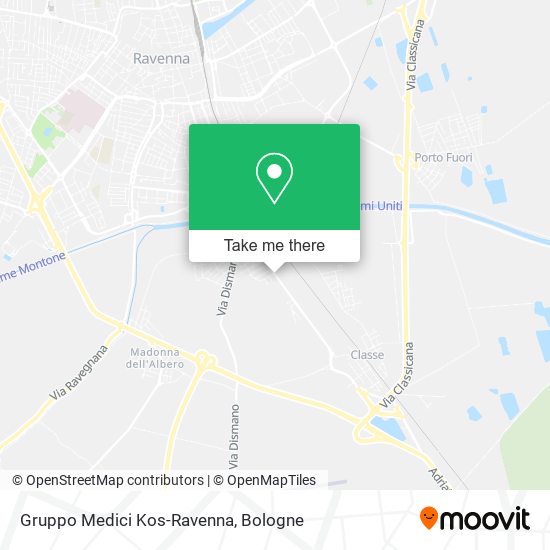 Gruppo Medici Kos-Ravenna map