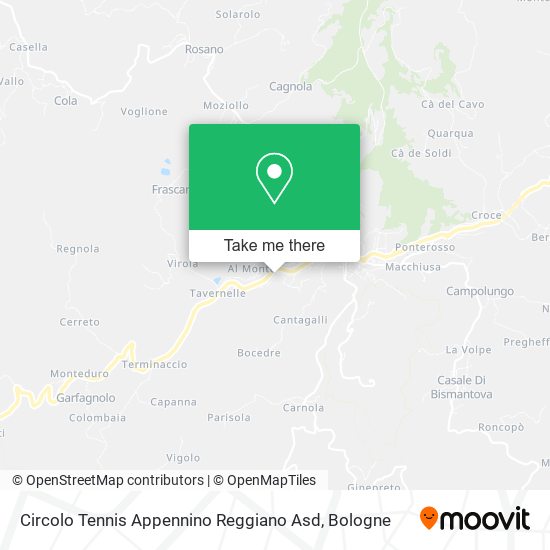 Circolo Tennis Appennino Reggiano Asd map