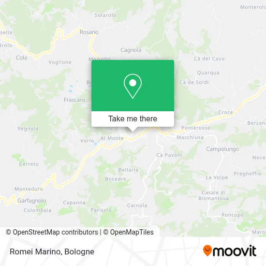 Romei Marino map