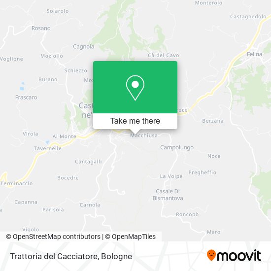 Trattoria del Cacciatore map