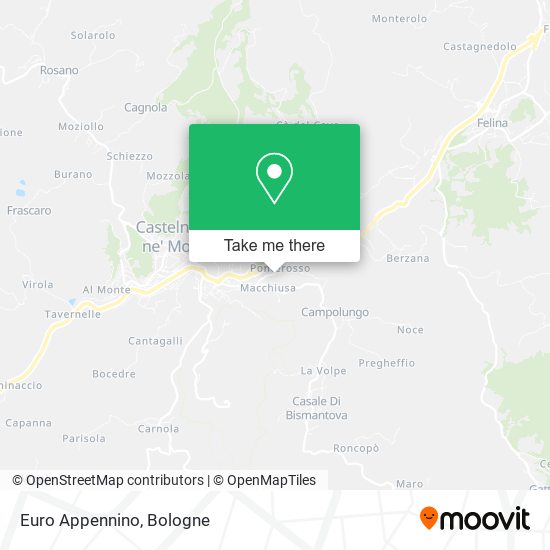 Euro Appennino map