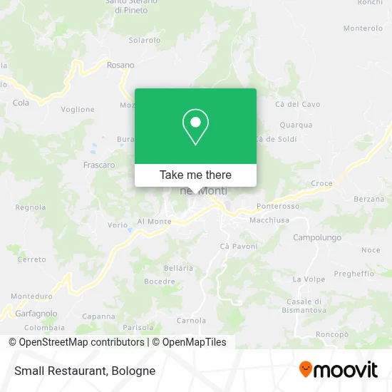 Small Restaurant map