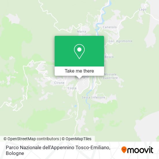 Parco Nazionale dell'Appennino Tosco-Emiliano map