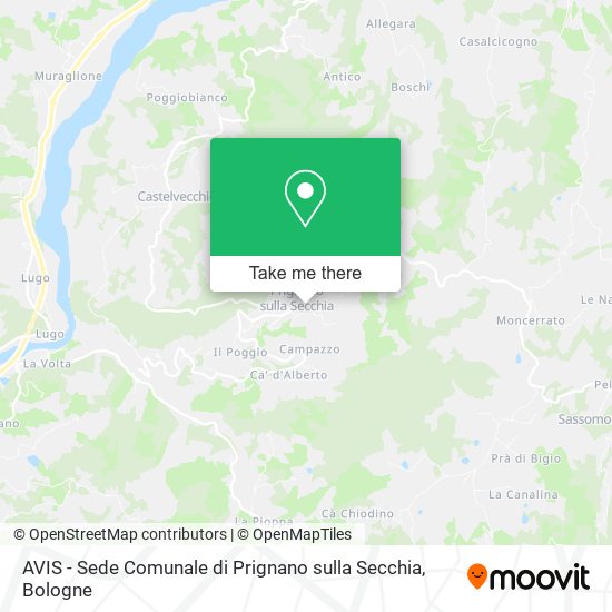 AVIS - Sede Comunale di Prignano sulla Secchia map