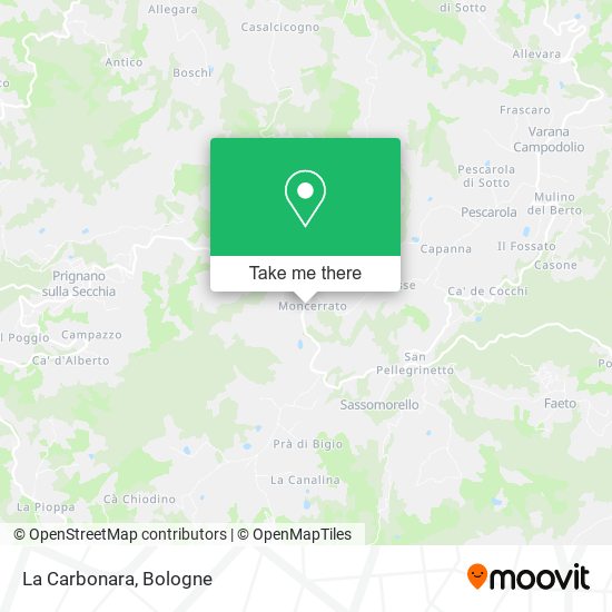 La Carbonara map