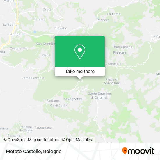 Metato Castello map