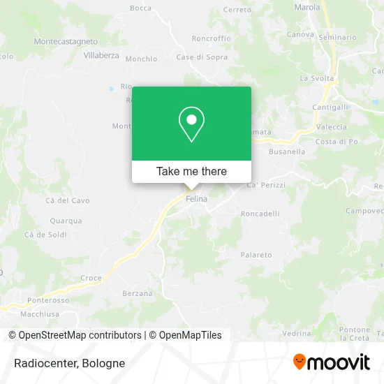Radiocenter map