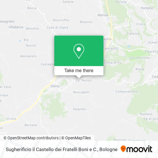 Sugherificio il Castello dei Fratelli Boni e C. map