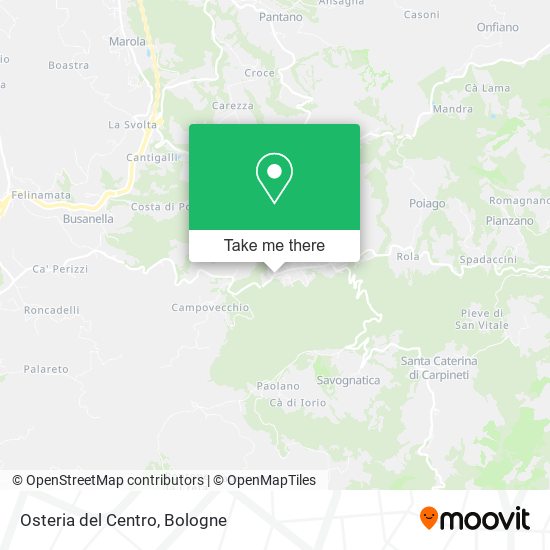 Osteria del Centro map