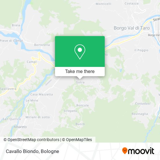 Cavallo Biondo map
