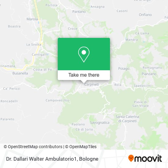 Dr. Dallari Walter Ambulatorio1 map
