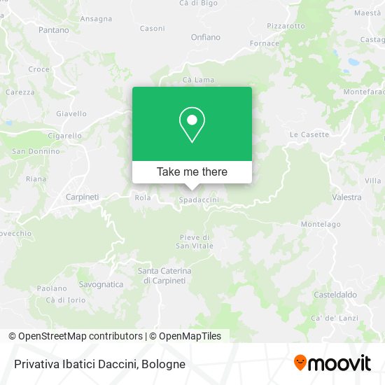 Privativa Ibatici Daccini map