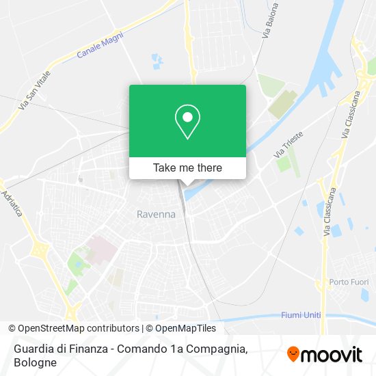 Guardia di Finanza - Comando 1a Compagnia map