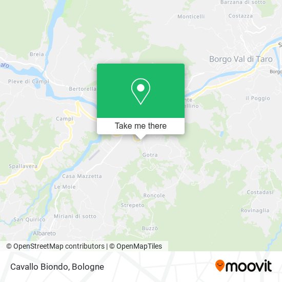 Cavallo Biondo map