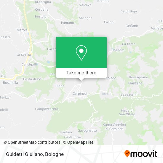 Guidetti Giuliano map