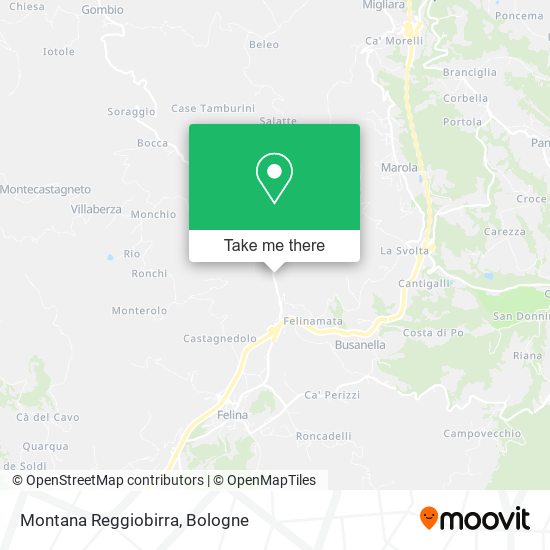 Montana Reggiobirra map